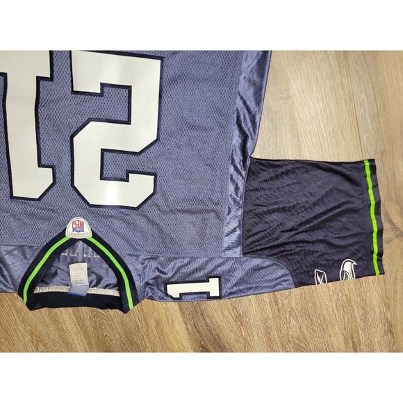 Reebok NFL Signed Autograph Seahawks Kelly Jennings #21 Men's Football Jersey - Picture 5 of 11